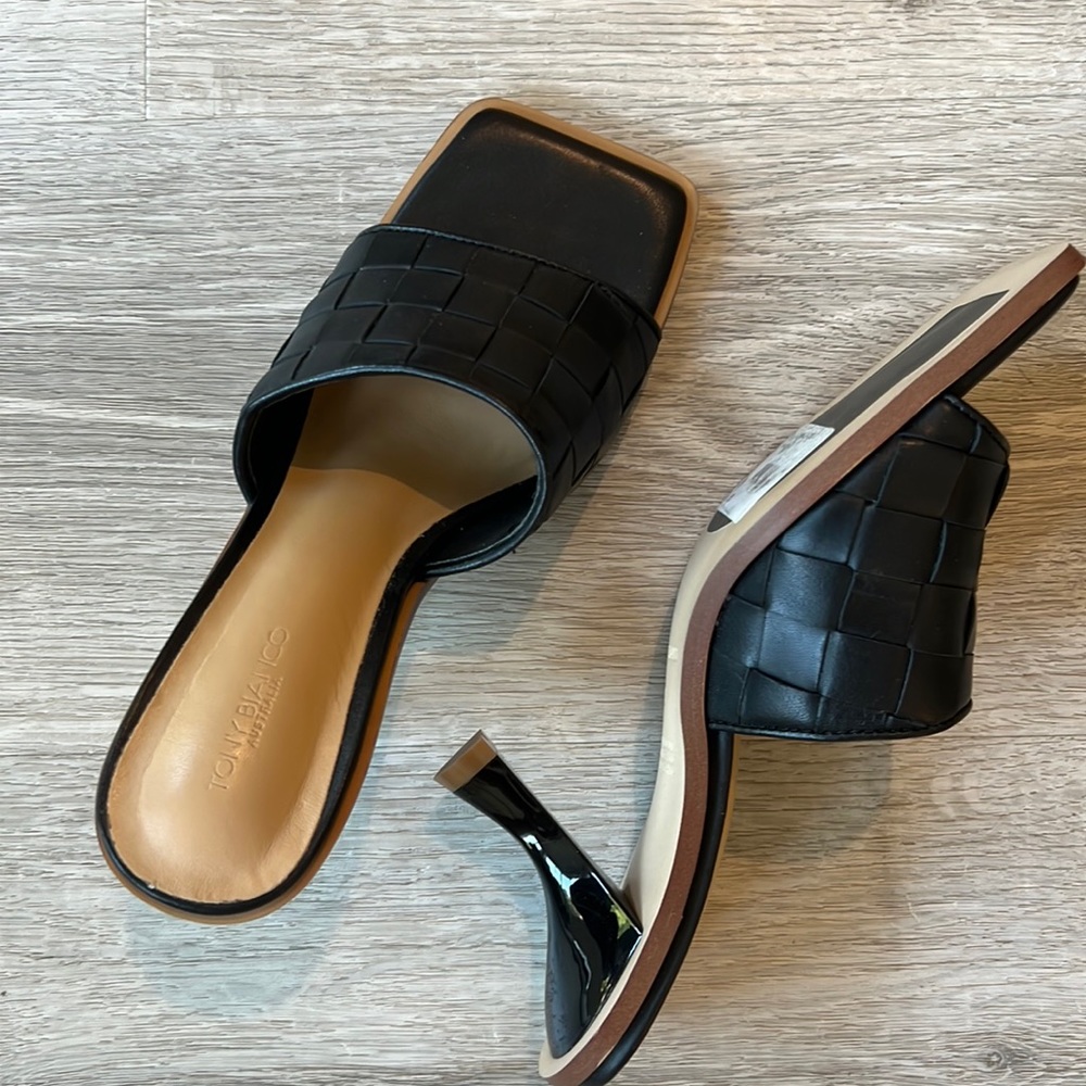 Tony Bianco blank leather heels